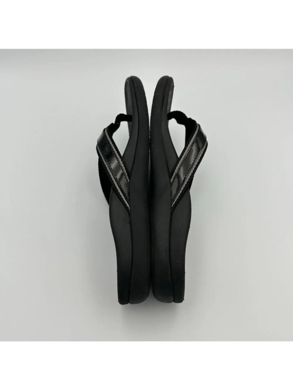 Vionic Tide II Toe Post Sandals Women's Size 8 US Black Flip Flop Slip On - Picture 6 of 13